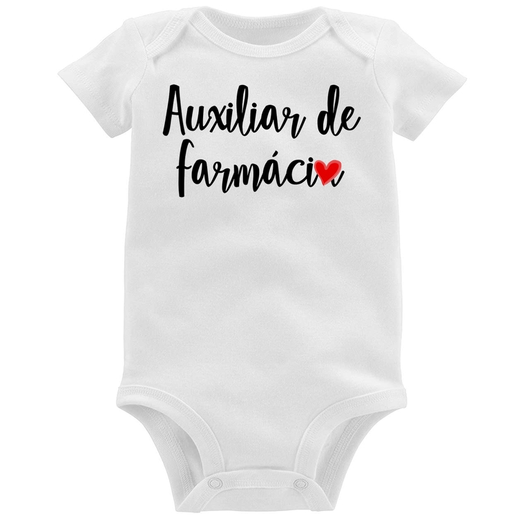 Body Bebê Auxiliar de Farmácia por Amor