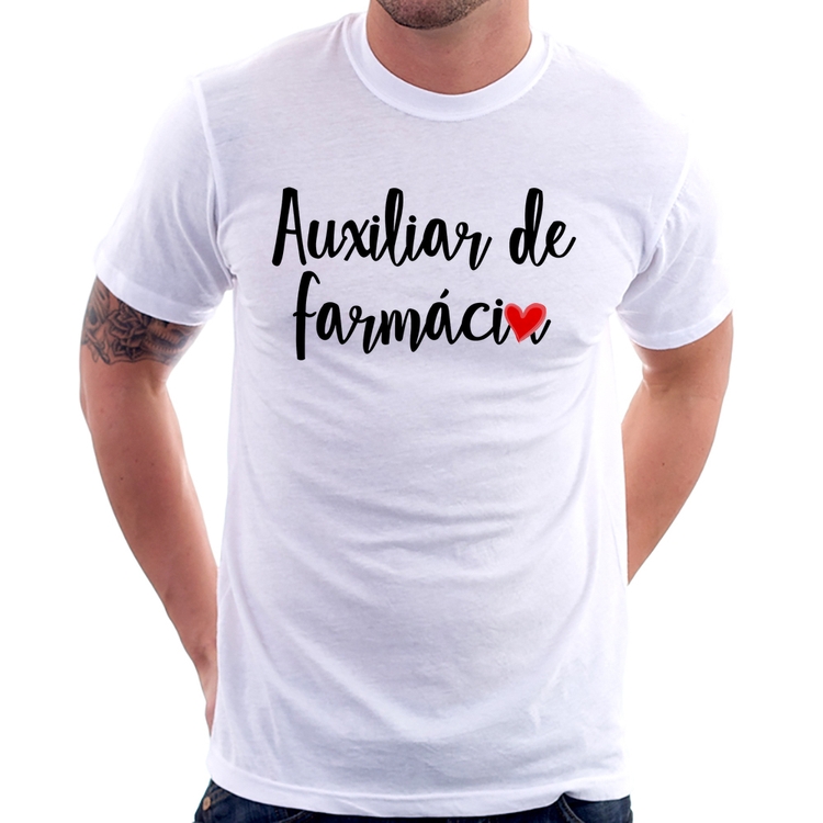 Camiseta Auxiliar de Farmácia por Amor