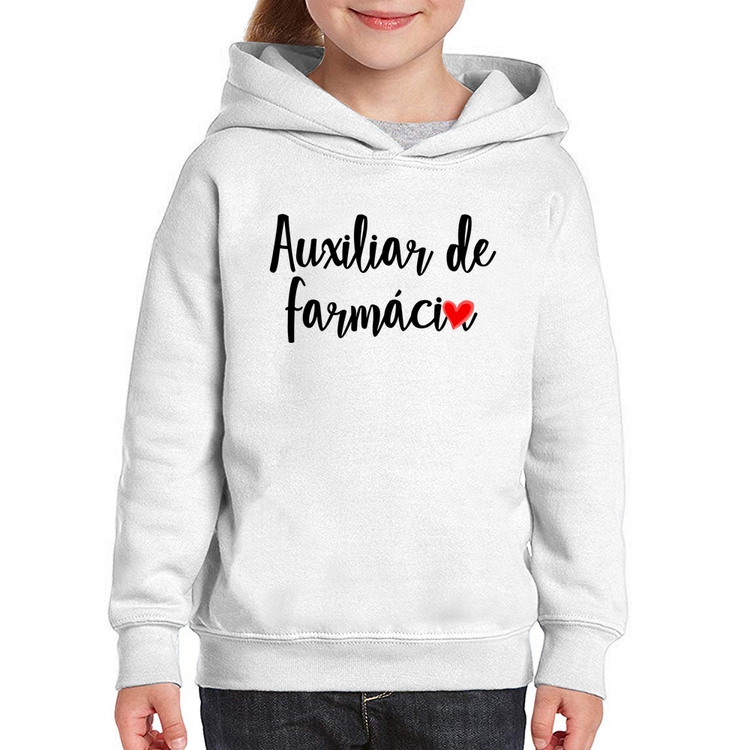 Moletom Infantil Auxiliar de Farmácia por Amor