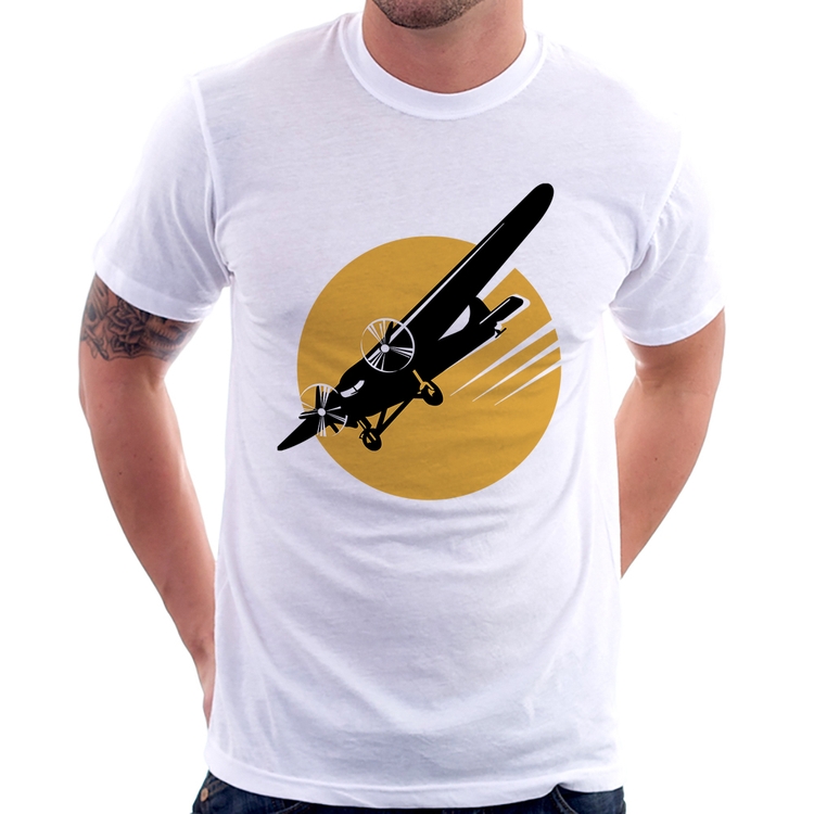 Camiseta Avião Bimotor
