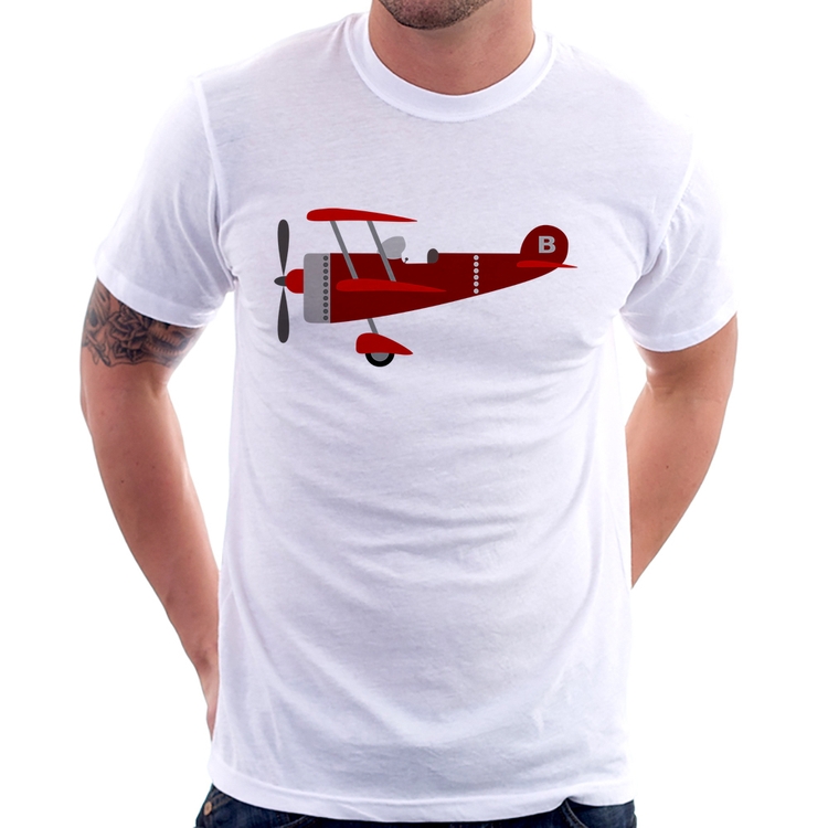 Camiseta Avião Biplano