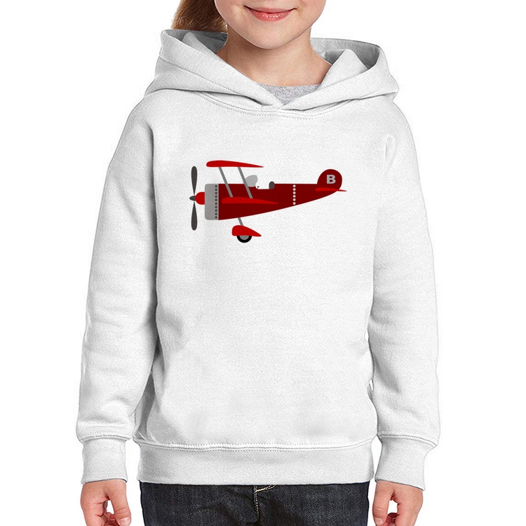 Moletom Infantil Avião Biplano