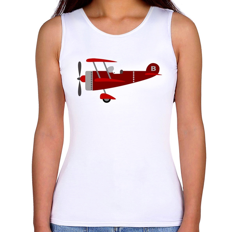 Regata Feminina Avião Biplano