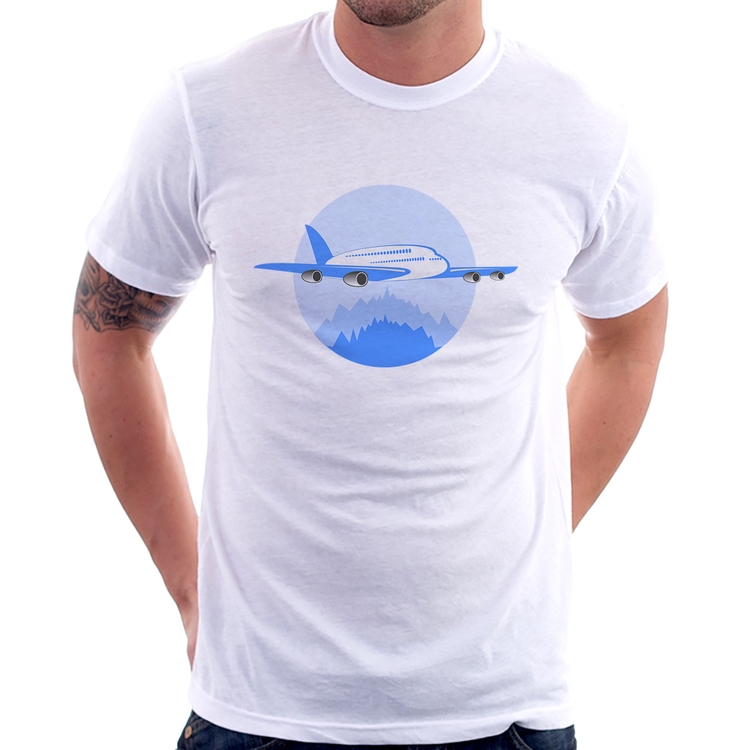 Camiseta Avião nas Montanhas