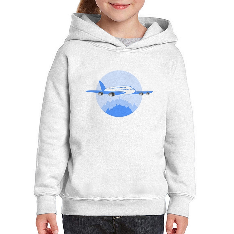 Moletom Infantil Avião nas Montanhas