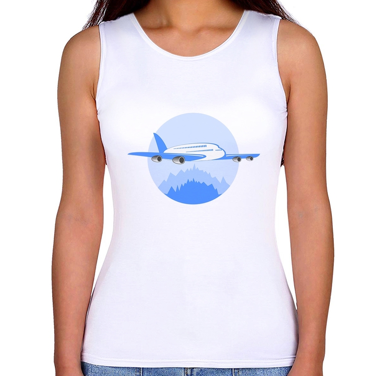 Regata Feminina Avião nas Montanhas