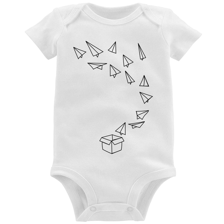 Body Bebê Aviões de Papel