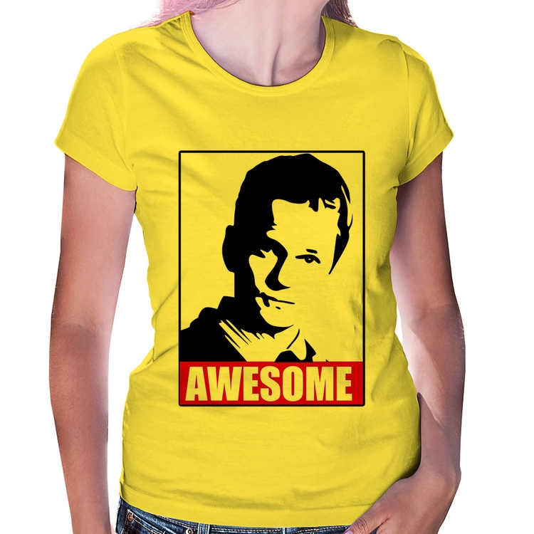 Baby Look Awesome Barney Stinson - Amarela