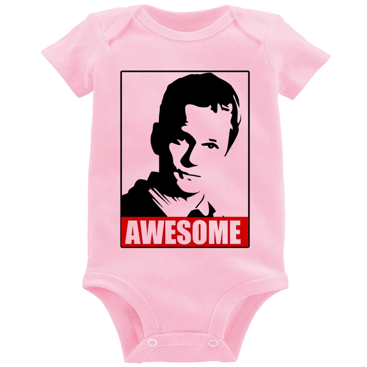 Body Bebê Awesome Barney Stinson - Rosa Bebê