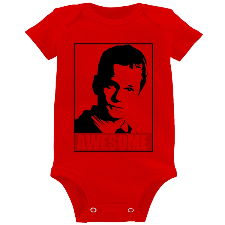 Body Bebê Awesome Barney Stinson - Vermelho
