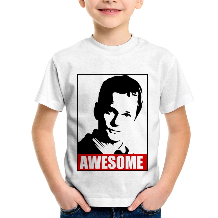Camiseta Infantil Awesome Barney Stinson