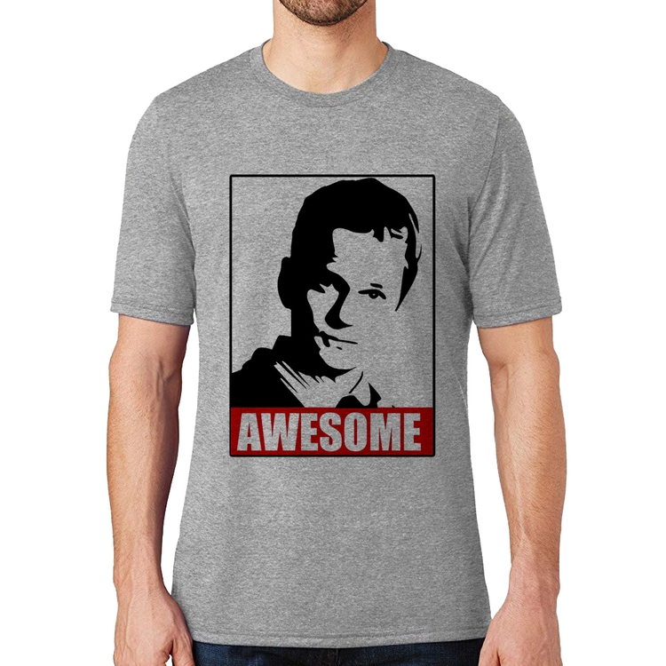 Camiseta Awesome Barney Stinson - Cinza