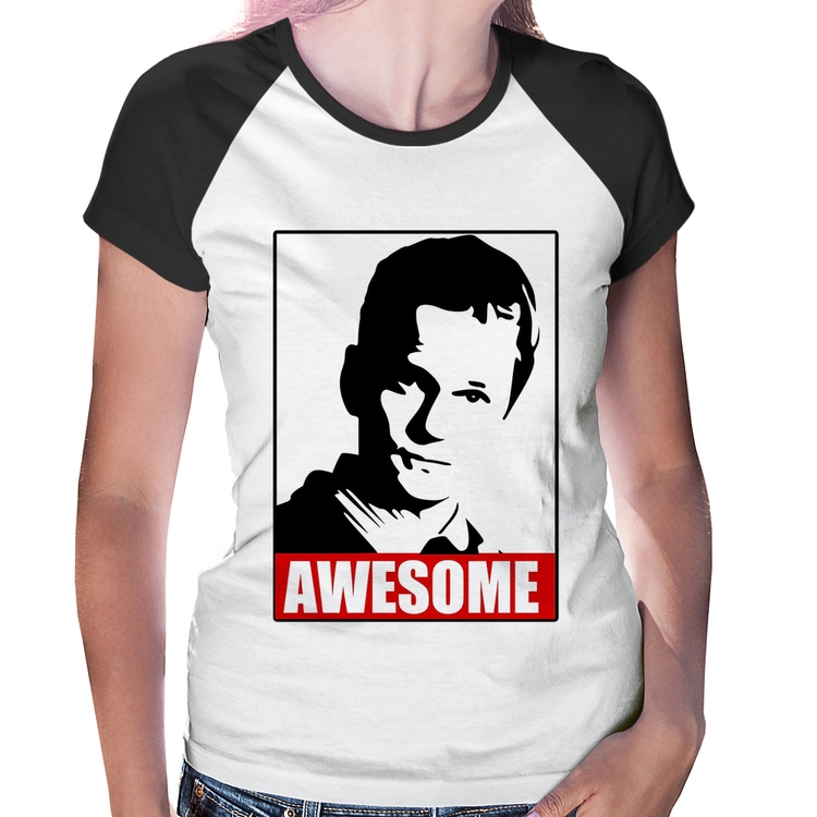 Baby Look Raglan Awesome Barney Stinson
