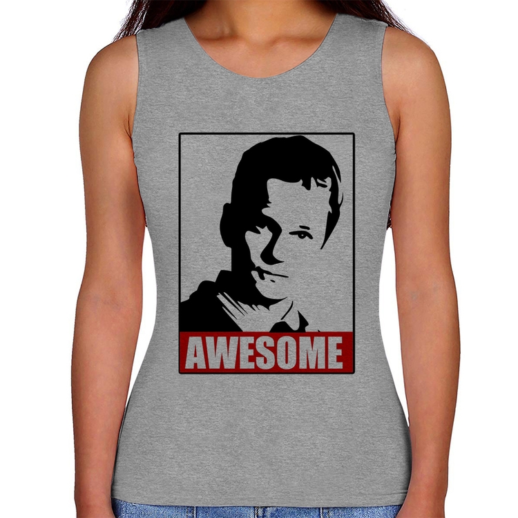 Regata Feminina Awesome Barney Stinson - Cinza