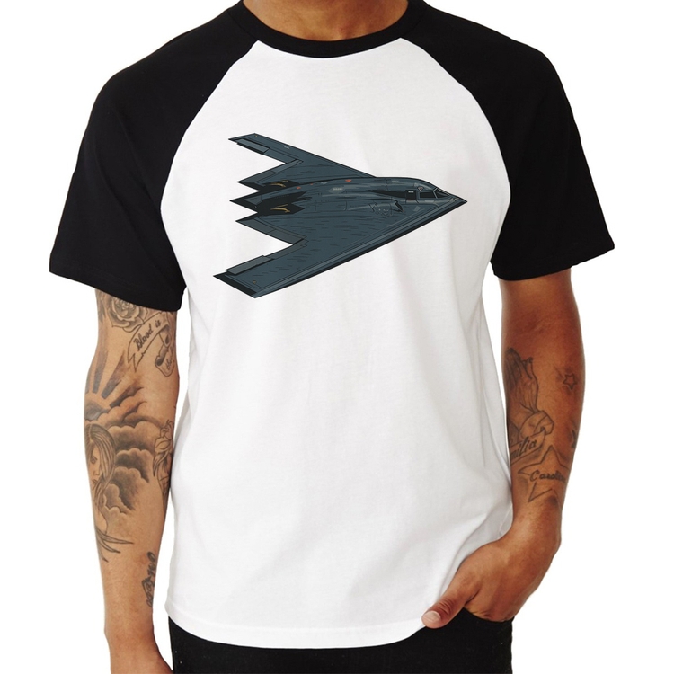 Camiseta Raglan B-2 Spirit Avião Invisível