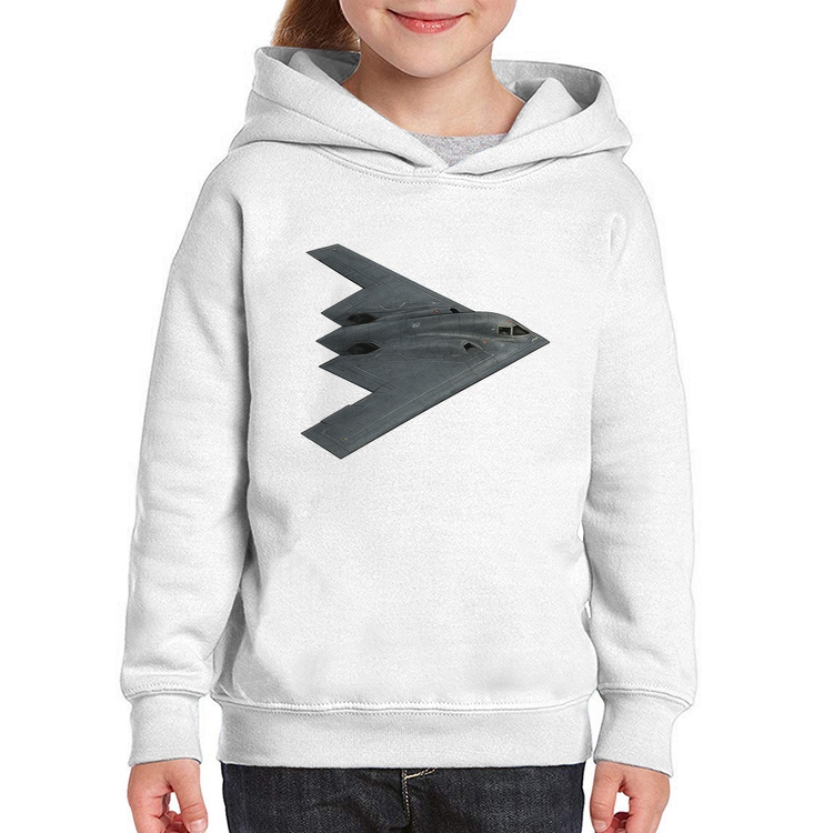 Moletom Infantil B-2 Spirit Bombardeiro Furtivo