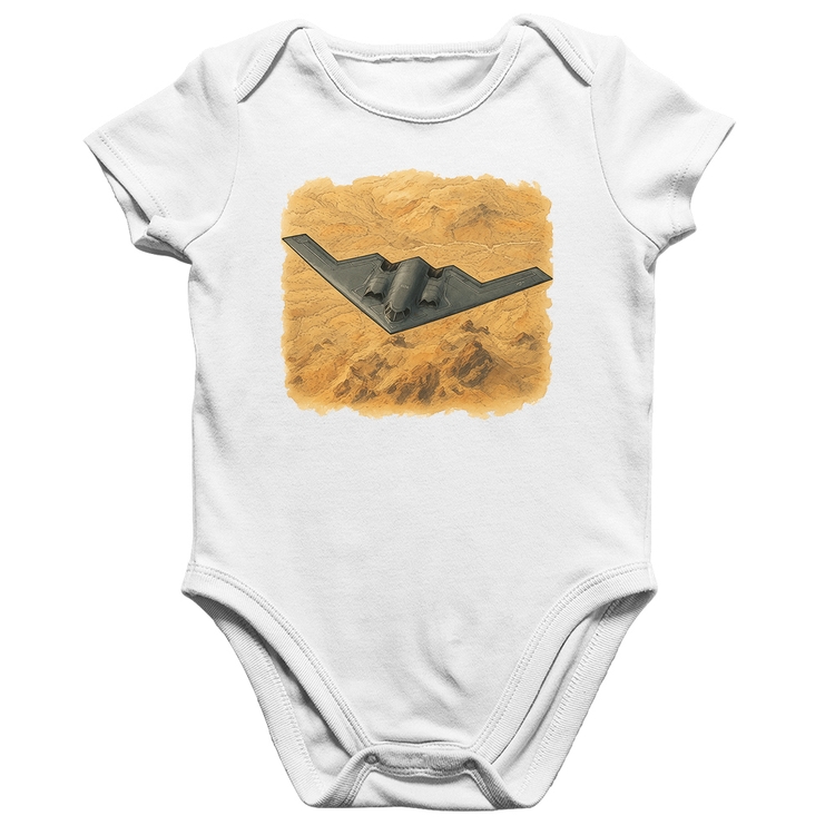 Body Bebê Algodão B-2 Spirit Deserto - Branco