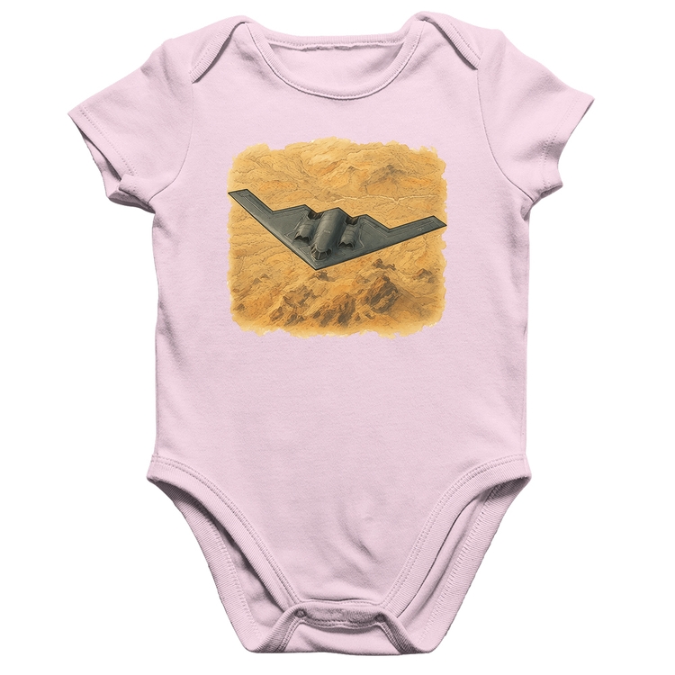 Body Bebê Algodão B-2 Spirit Deserto - Rosa Bebê