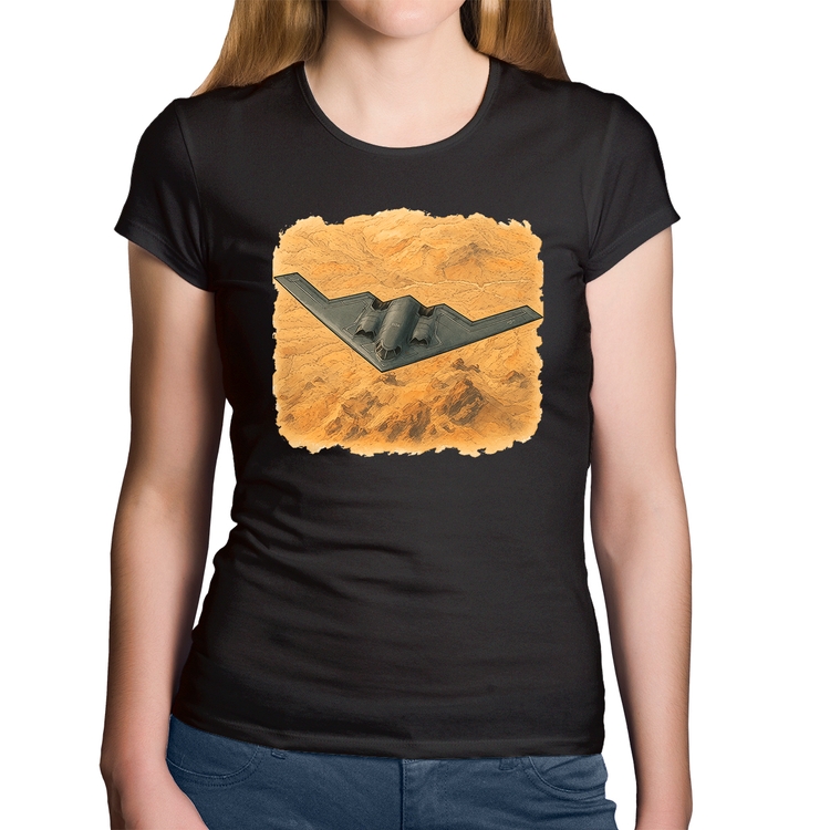 Baby Look Algodão B-2 Spirit Deserto