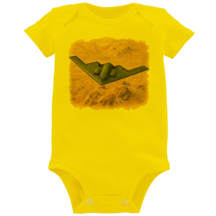 Body Bebê B-2 Spirit Deserto - Amarelo