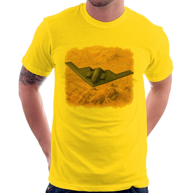 Camiseta B-2 Spirit Deserto - Amarela