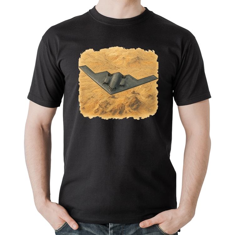 Camiseta Algodão B-2 Spirit Deserto