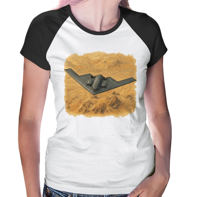 Baby Look Raglan B-2 Spirit Deserto