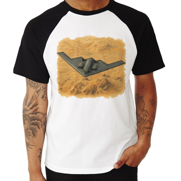Camiseta Raglan B-2 Spirit Deserto