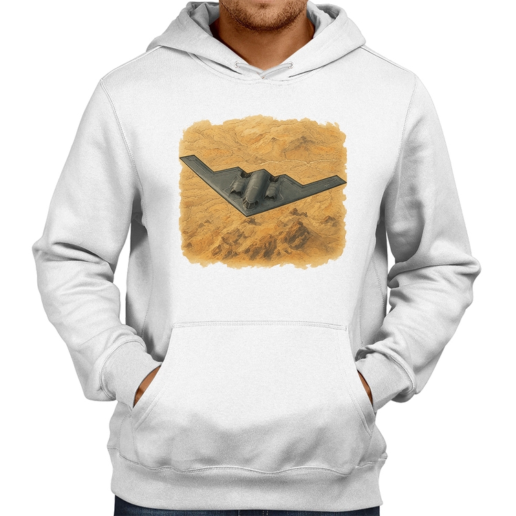 Moletom B-2 Spirit Deserto - Branco