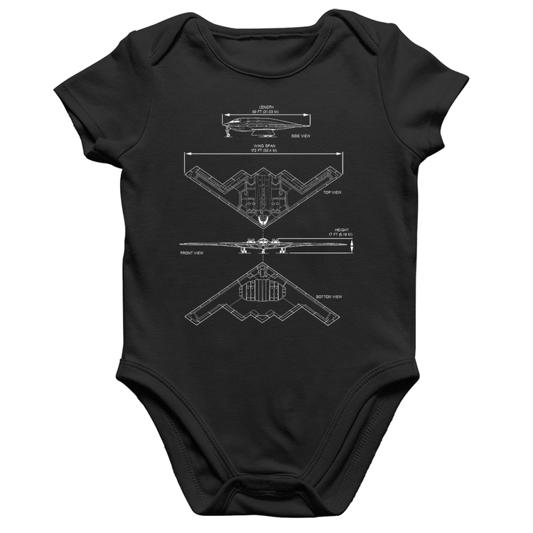 Body Bebê Algodão B-2 Spirit Especificações