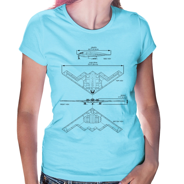 Baby Look B-2 Spirit Especificações - Azul Bebê