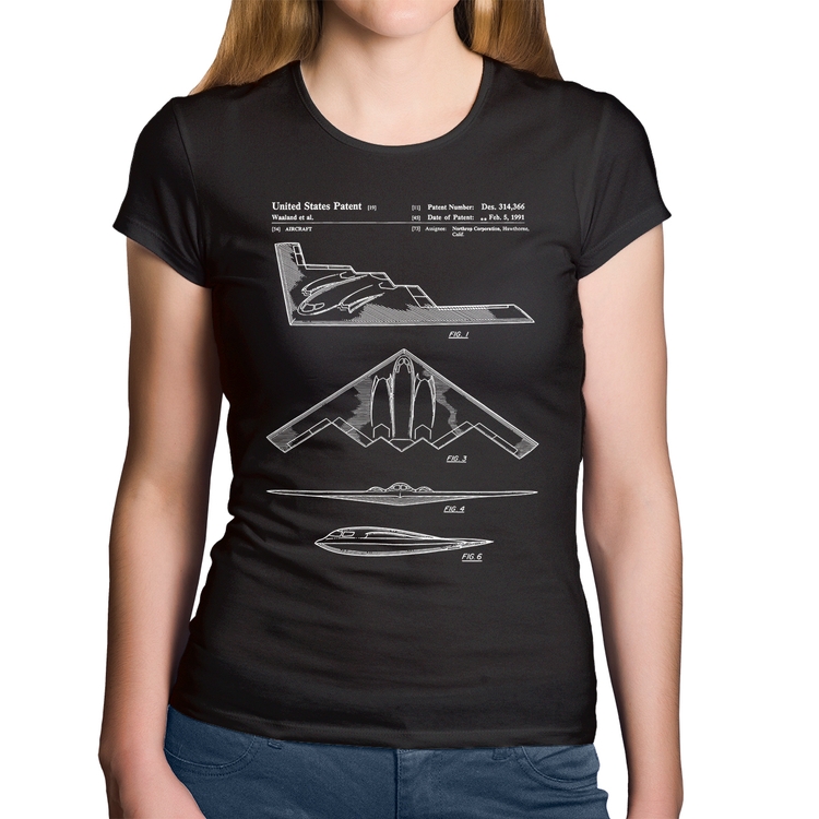 Baby Look Algodão B-2 Spirit Patent