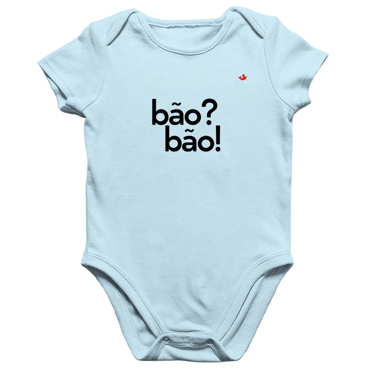 Body Bebê Algodão Bão? Bão! - Azul Bebê
