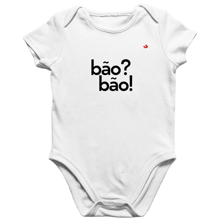 Body Bebê Algodão Bão? Bão! - Branco