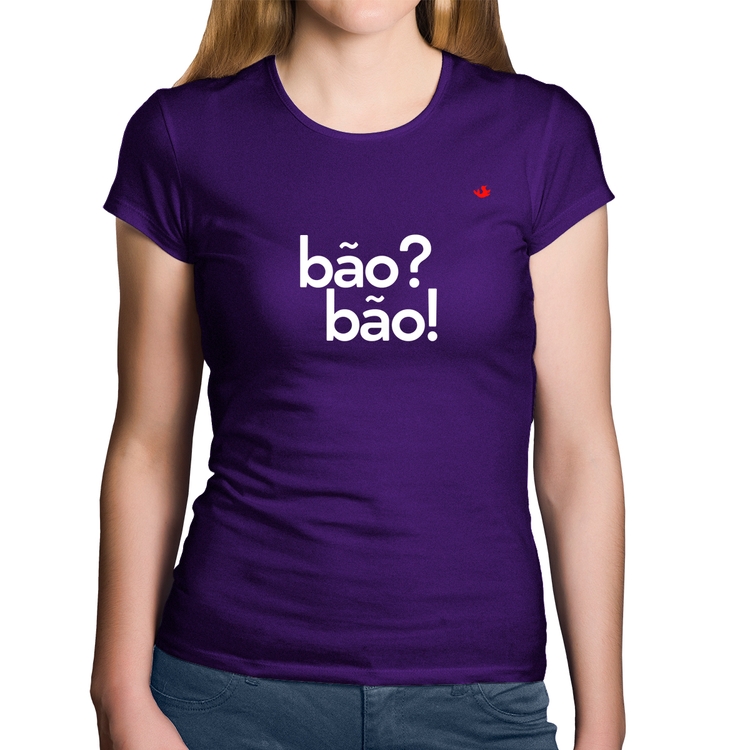 Baby Look Algodão Bão? Bão! - Roxa