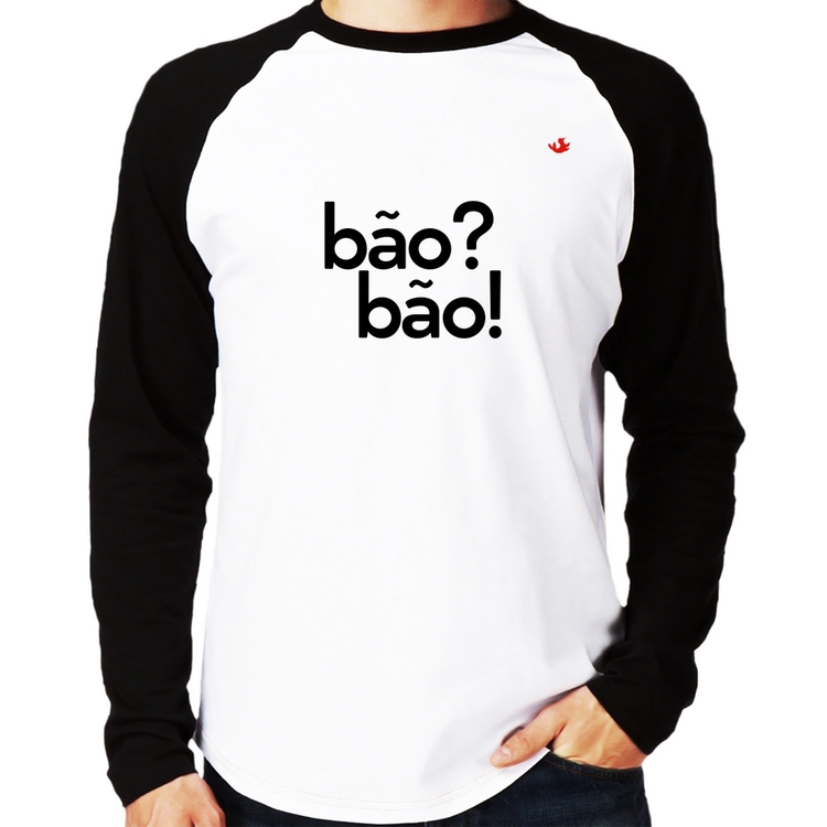 Camiseta Raglan Bão? Bão! Manga Longa