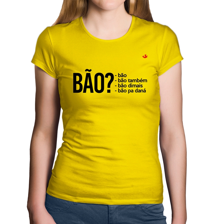 Baby Look Algodão Bão? - Amarela