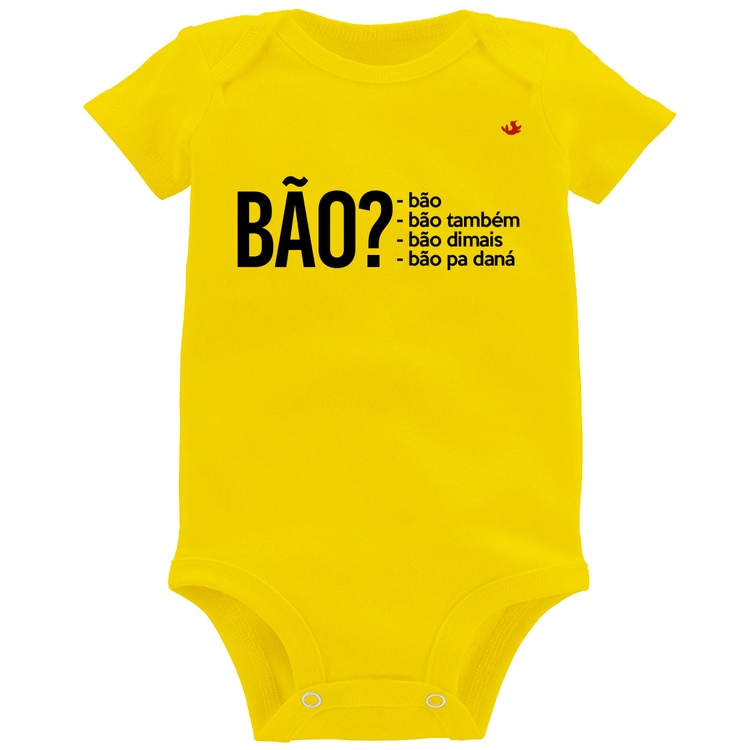 Body Bebê Bão? - Amarelo
