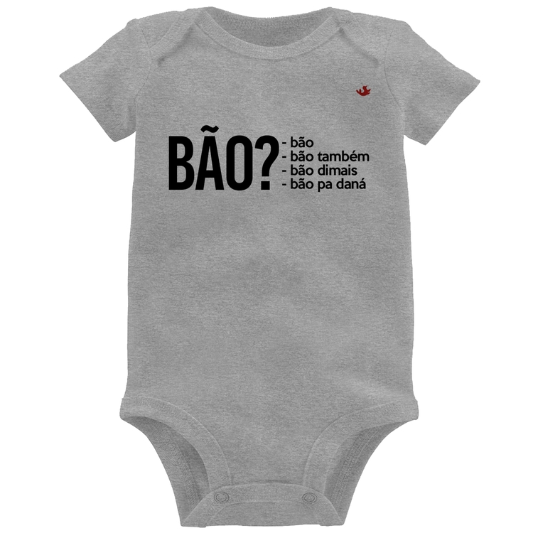 Body Bebê Bão? - Cinza