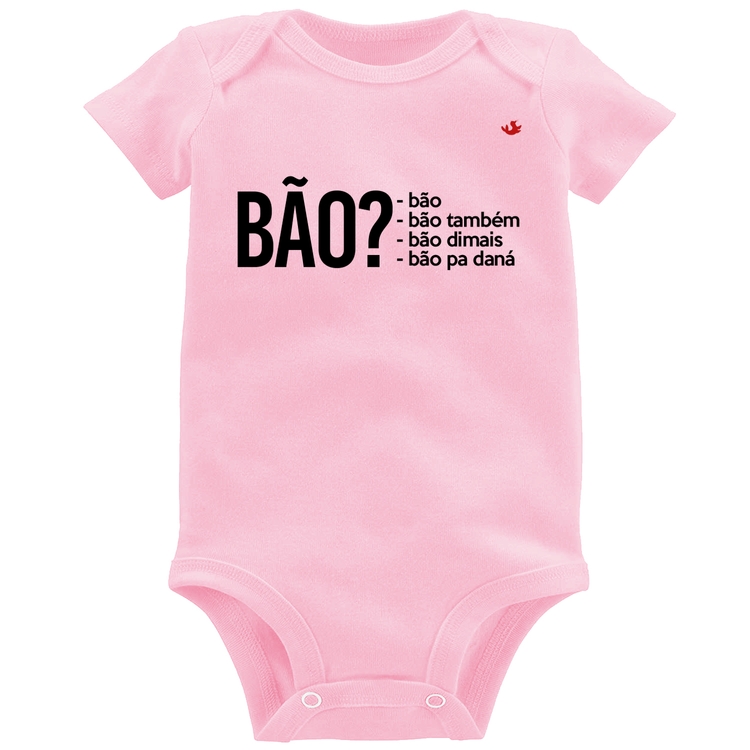 Body Bebê Bão? - Rosa Bebê