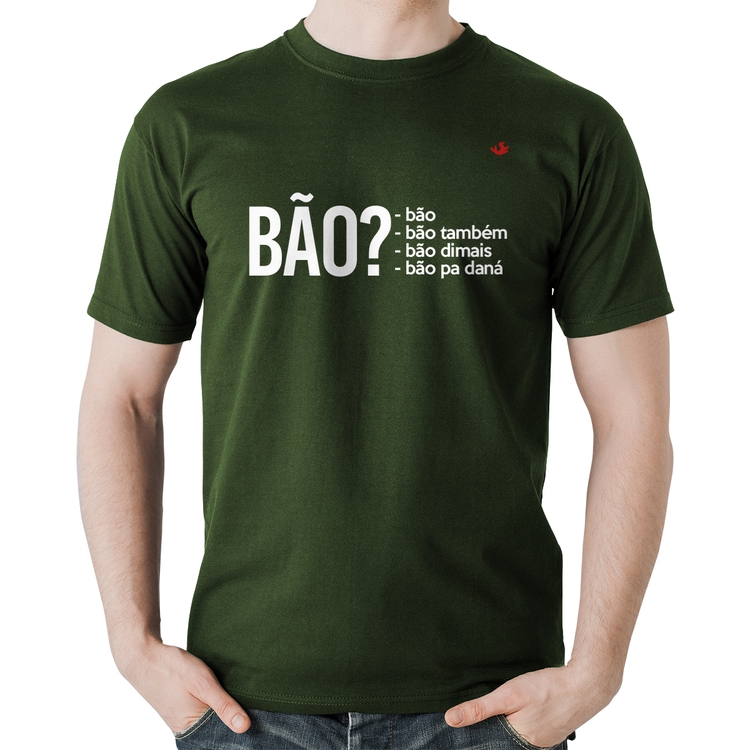 Camiseta Algodão Bão? - Musgo