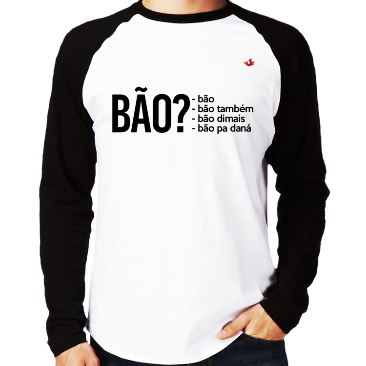 Camiseta Raglan Bão? Manga Longa