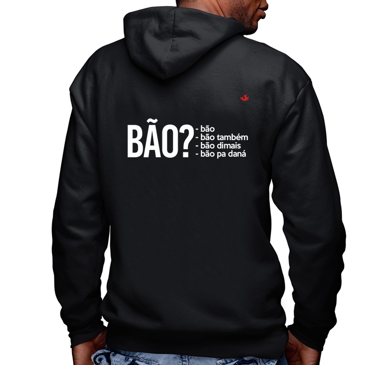 Blusa Moletom Bão? Masculina com Capuz e Zíper