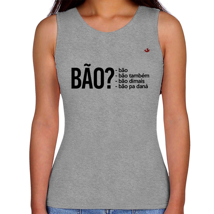 Regata Feminina Bão? - Cinza