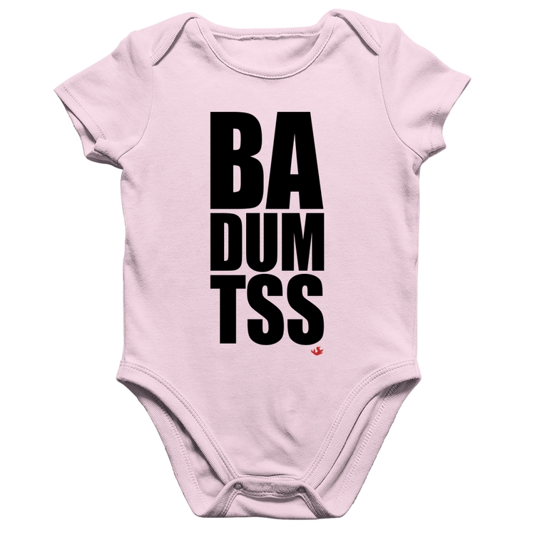 Body Bebê Algodão BA DUM TSS - Rosa Bebê