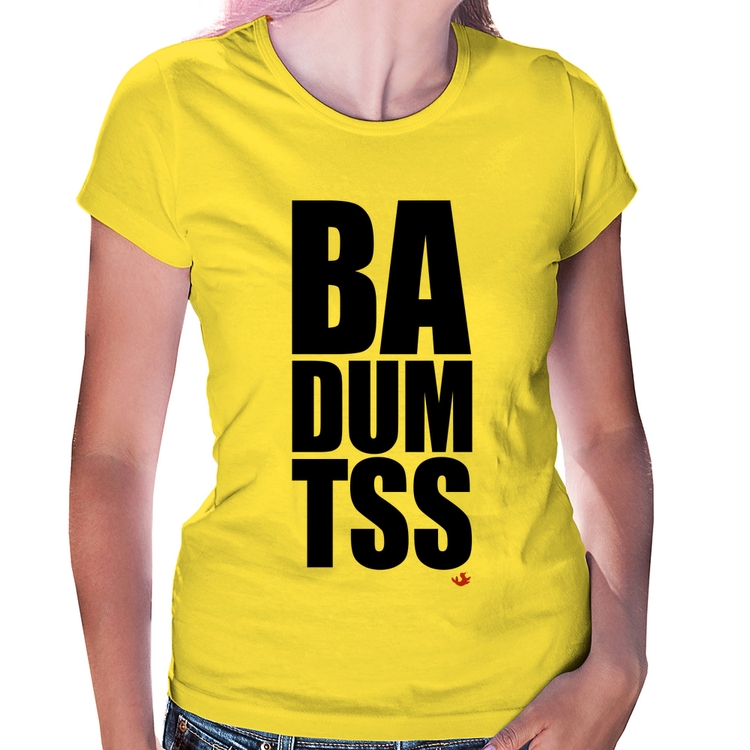 Baby Look BA DUM TSS - Amarela