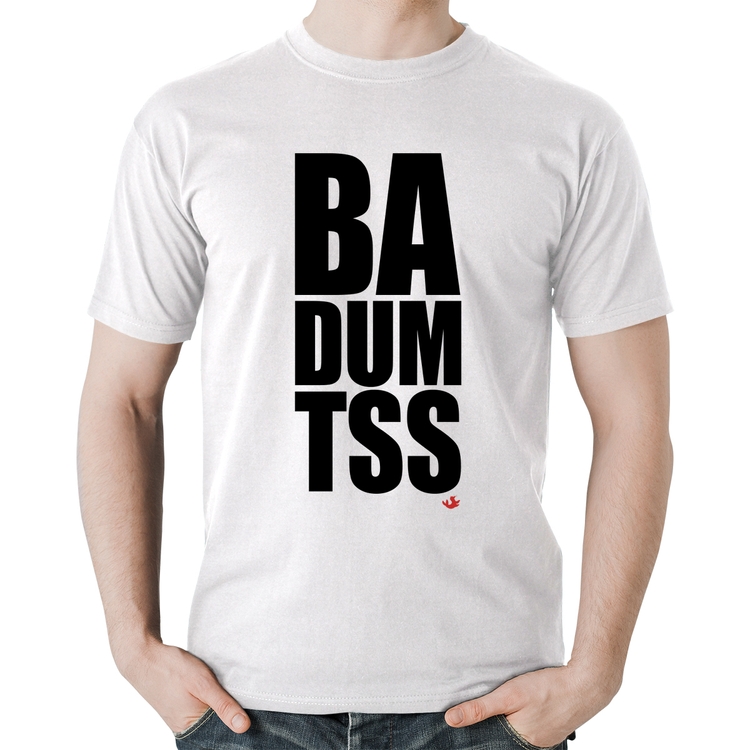 Camiseta Algodão BA DUM TSS - Branca