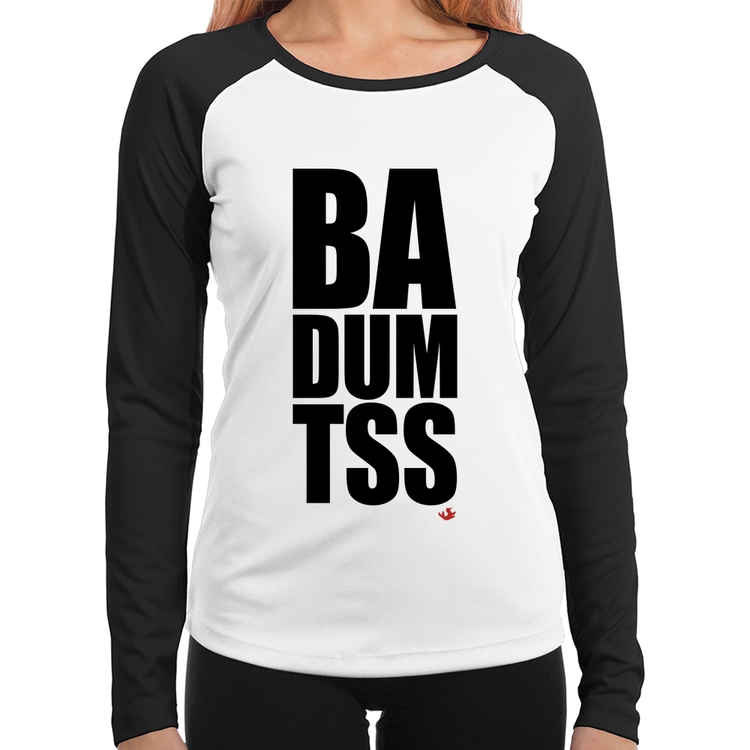 Baby Look Raglan BA DUM TSS Manga Longa