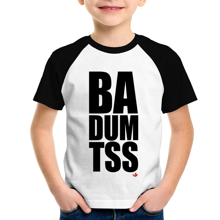 Camiseta Raglan Infantil BA DUM TSS