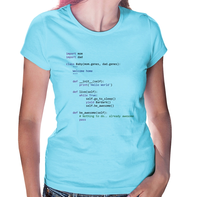 Baby Look Baby Python Code - Azul Bebê